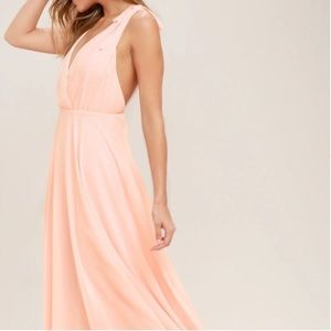 Lulu’s Dance the Night Away small blush bridesmaid